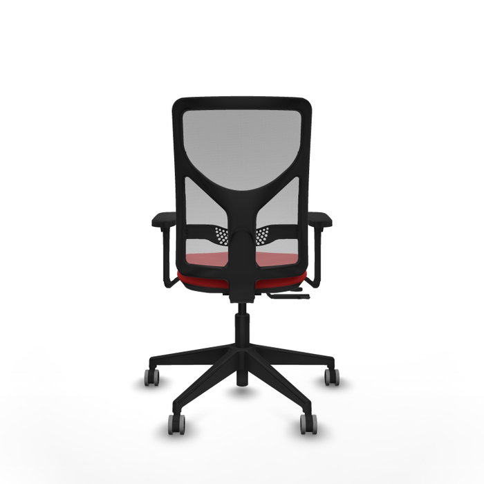 PIQUERAS Y CRESPO Silla de oficina Motilla con mecanismo Sincro/Traslack Rojo y Gris PIQUERAS Y CRESPO Silla de oficina Motilla con mecanismo Sincro/Traslack Rojo y Gris