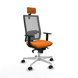 PIQUERAS Y CRESPO Silla de oficina Horna Naranja y Gris