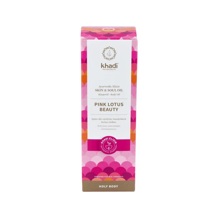 KHADI Aceite Elixir Ayurveda Loto Rosado Equilibrio 100ml KHADI Aceite Elixir Ayurveda Loto Rosado Equilibrio 100ml