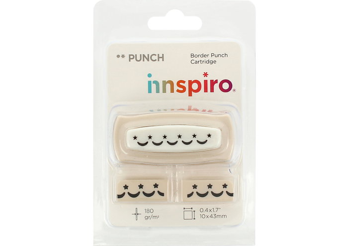 Innspiro Cartucho para Troqueladora de Bordes Intercambiables Lunas y Estrellas 10x43mm Innspiro Cartucho para Troqueladora de Bordes Intercambiables Lunas y Estrellas 10x43mm