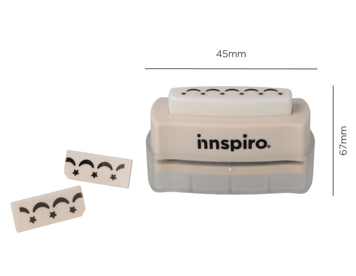 Innspiro Cartucho para Troqueladora de Bordes Intercambiables Lunas y Estrellas 10x43mm Innspiro Cartucho para Troqueladora de Bordes Intercambiables Lunas y Estrellas 10x43mm
