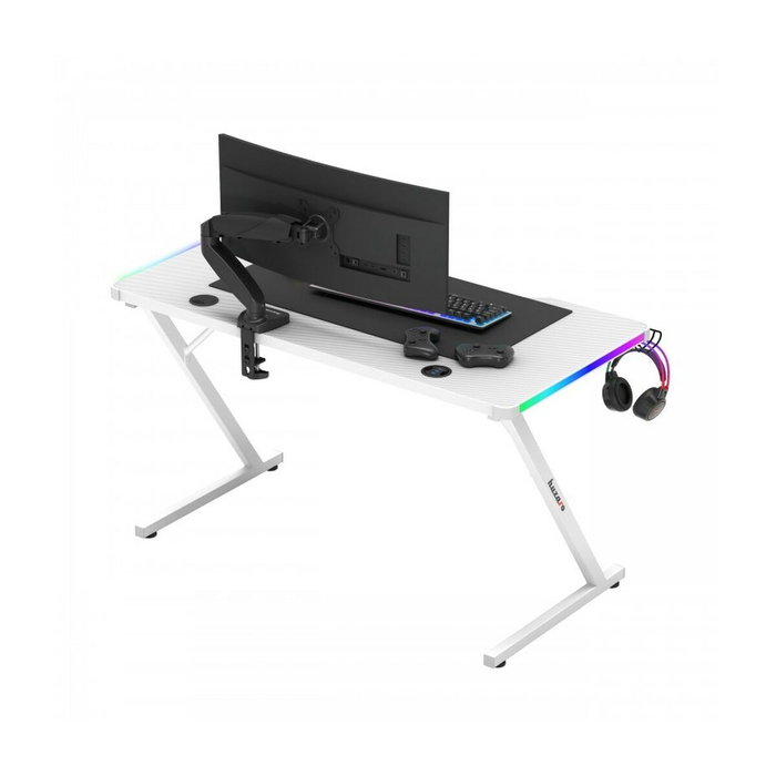 Mesa de Escritorio Gaming Huzaro HZ-Hero 2.5 White RGB Blanco 120 x 75 x 60 cm