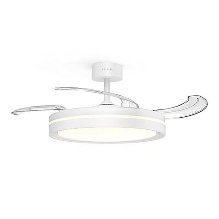 Grunkel SKYWHITE42 Ventilador de Techo Blanco con 3 Aspas Retráctiles y Luz LED Grunkel SKYWHITE42 Ventilador de Techo Blanco con 3 Aspas Retráctiles y Luz LED