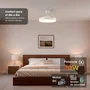 Grunkel SKYWHITE42 Ventilador de Techo Blanco con 3 Aspas Retráctiles y Luz LED
