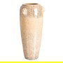 Jarrón Crema Cerámica Decoración 25 X 25 X 60 cm