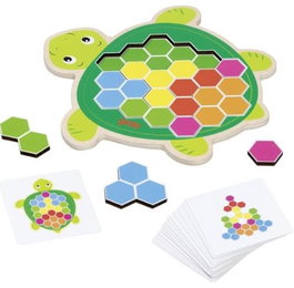 GOKI Juego de Puzzle Tortuga Rosy 41 Piezas