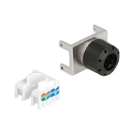 DeLOCK Módulo Keystone RJ45 hembra a LSA Cat.6A 180° Metal DeLOCK Módulo Keystone RJ45 hembra a LSA Cat.6A 180° Metal