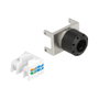 DeLOCK Módulo Keystone RJ45 hembra a LSA Cat.6A 180° Metal