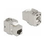 DeLOCK Módulo Keystone RJ45 hembra a LSA Cat.6A 180° sin herramientas de metal