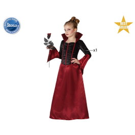 atosa Disfraz de Vampiresa Niña Infantil Drácula Elegante