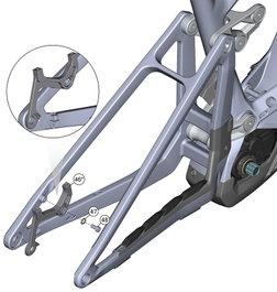 Ghost Brake Mounts 200mm 220mm con Arandelas y Tornillos Cilíndricos para Bicicletas 2025