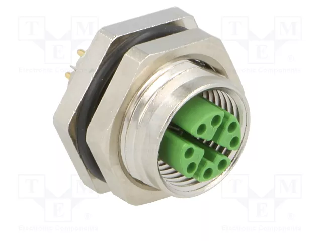 LAPP Conector M12 Hembra de 8 Pines Recto para Panel LAPP Conector M12 Hembra de 8 Pines Recto para Panel