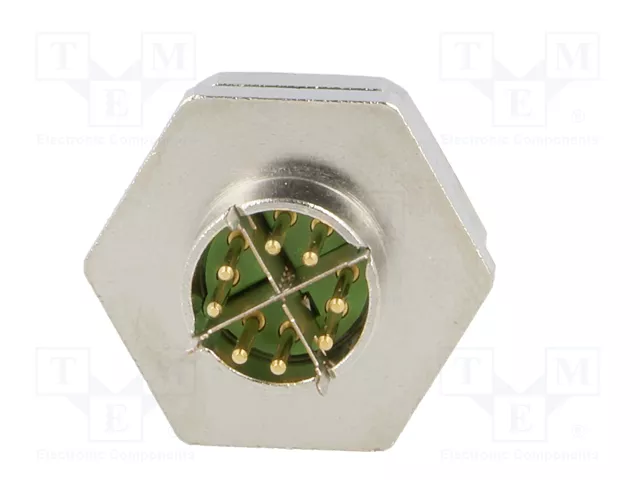 LAPP Conector M12 Hembra de 8 Pines Recto para Panel LAPP Conector M12 Hembra de 8 Pines Recto para Panel