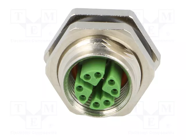 LAPP Conector M12 Hembra de 8 Pines Recto para Panel LAPP Conector M12 Hembra de 8 Pines Recto para Panel