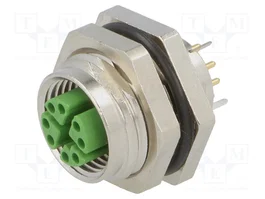 LAPP Conector M12 Hembra de 8 Pines Recto para Panel