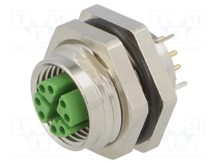 LAPP Conector M12 Hembra de 8 Pines Recto para Panel LAPP Conector M12 Hembra de 8 Pines Recto para Panel