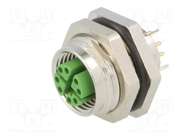 LAPP Conector M12 Hembra de 8 Pines Recto para Panel LAPP Conector M12 Hembra de 8 Pines Recto para Panel