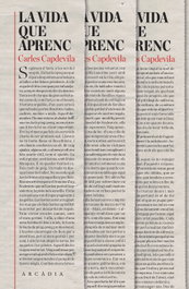 La vida que aprenc, Carles Capdevila - ARCADIA