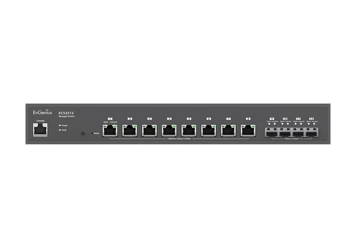 EnGenius ECS2512 Switch Gestionado L2+ 2.5G Ethernet Negro