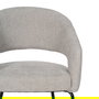 Silla Gris Tejido-Metal Contract 57 X 56 X 81 cm (Set de 2)