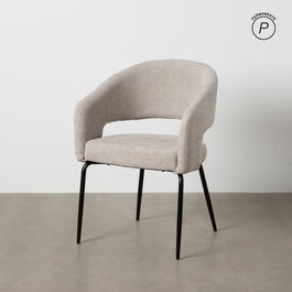 Silla Gris Tejido-Metal Contract 57 X 56 X 81 cm (Set de 2)