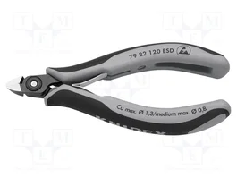 KNIPEX Alicates de corte lateral de precisión ESD 125 mm