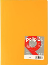 GRAFOPLAS Carpeta de Fundas Soldadas Opacas Mandarina Poliplas Formato Folio