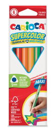Lapices De Colores Carioca Supercolor Maxi Triangular Caja De 6