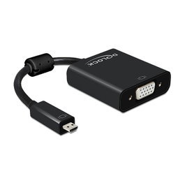 DeLOCK Adaptador micro HDMI-VGA 65558 Negro