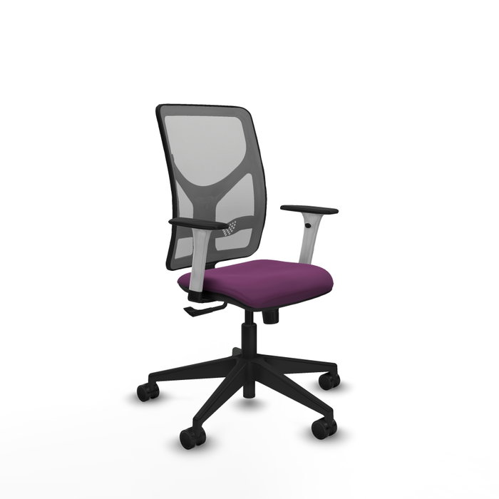 PIQUERAS Y CRESPO Silla de oficina Motilla con mecanismo Sincro, Morado y Gris PIQUERAS Y CRESPO Silla de oficina Motilla con mecanismo Sincro, Morado y Gris