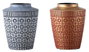 DKD Home Decor Jarrón de Resina Oriental Dorado Set de 2