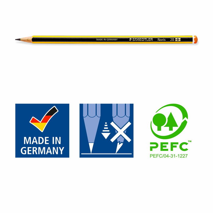 Staedtler Noris Lápiz de Grafito 2B (Set de 12) Staedtler Noris Lápiz de Grafito 2B (Set de 12)