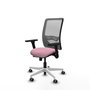 PIQUERAS Y CRESPO Silla de oficina Zulema Rosa y Gris