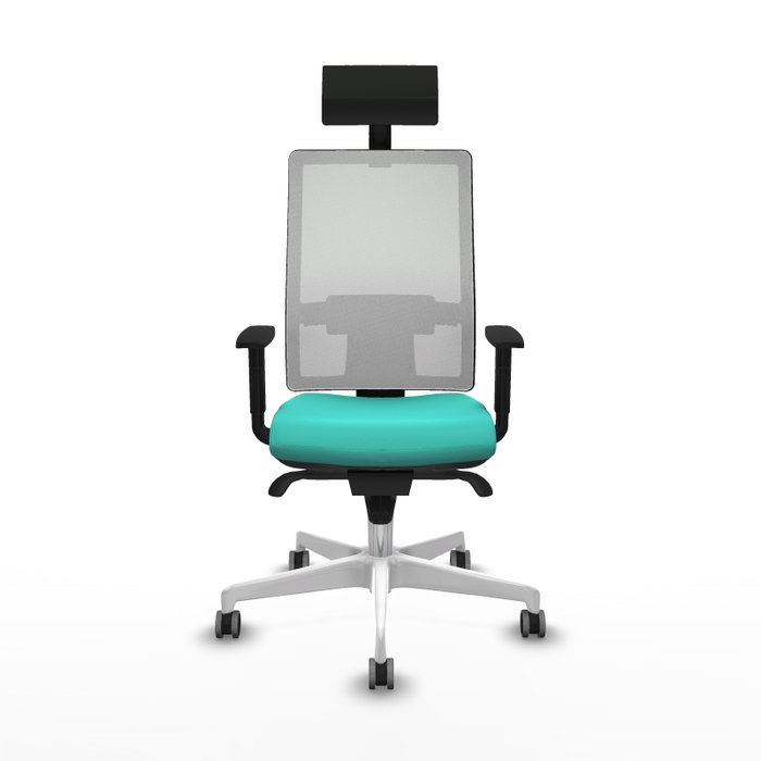 PIQUERAS Y CRESPO Silla de oficina Horna Turquesa y Blanco PIQUERAS Y CRESPO Silla de oficina Horna Turquesa y Blanco