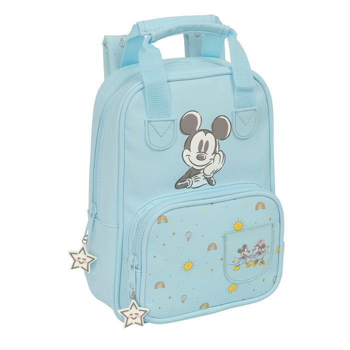 Mochila Escolar Mickey Mouse Clubhouse Baby Azul claro 20 x 28 x 8 cm Mochila Escolar Mickey Mouse Clubhouse Baby Azul claro 20 x 28 x 8 cm