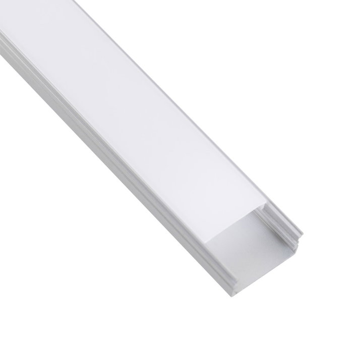 Greenice Perfil de Aluminio Doble para Tira LED con Difusor Opalino x 2M Greenice Perfil de Aluminio Doble para Tira LED con Difusor Opalino x 2M
