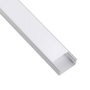 Greenice Perfil de Aluminio Doble para Tira LED con Difusor Opalino x 2M