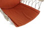 DKD Home Decor Silla Colgante para Terraza y Jardín Naranja de Algodón, Poliéster y Pino 50x120x97 cm