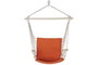 DKD Home Decor Silla Colgante para Terraza y Jardín Naranja de Algodón, Poliéster y Pino 50x120x97 cm
