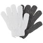 Cosmetic Club Juego de 2 Guantes Exfoliantes para Ducha y Belleza, Talla Única, Lavables y Reutilizables