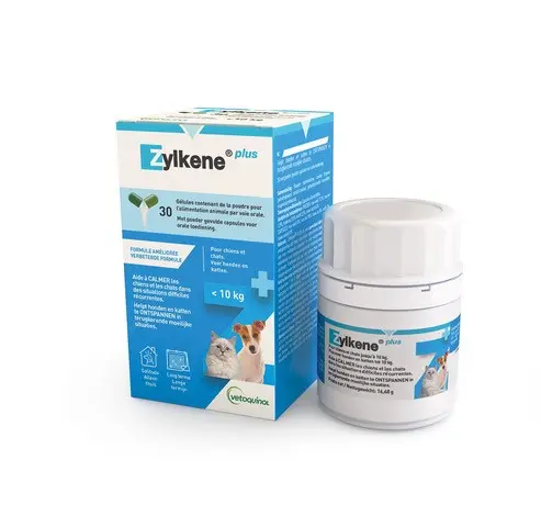 Vetoquinol Zylkene Plus 75 mg 30 Cápsulas para Perro y Gato <10 kg