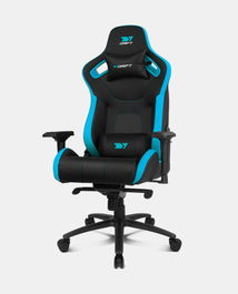 Drift DR600BL Silla Gaming Ergonómica XL Negra y Azul con Reposabrazos 4D y Diseño Extra Ancho, Soporta hasta 150kg