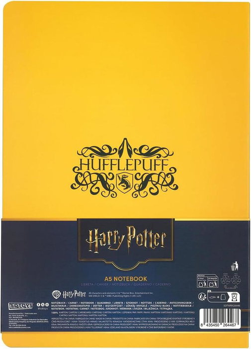 Sd Toys Europe S.L. Cuaderno Hufflepuff Harry Potter Tapa Blanda