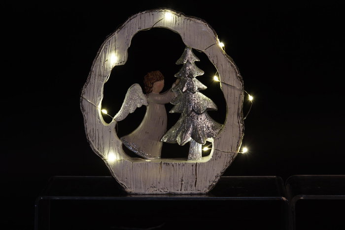 DKD Home Decor Figura de Resina con LED, Pack de 2 Unidades Surtidas DKD Home Decor Figura de Resina con LED, Pack de 2 Unidades Surtidas