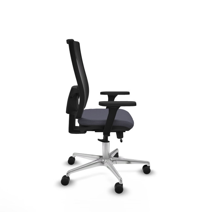 PIQUERAS Y CRESPO Silla de oficina Horna con mecanismo Sincro/Traslack Gris oscuro y Negro
