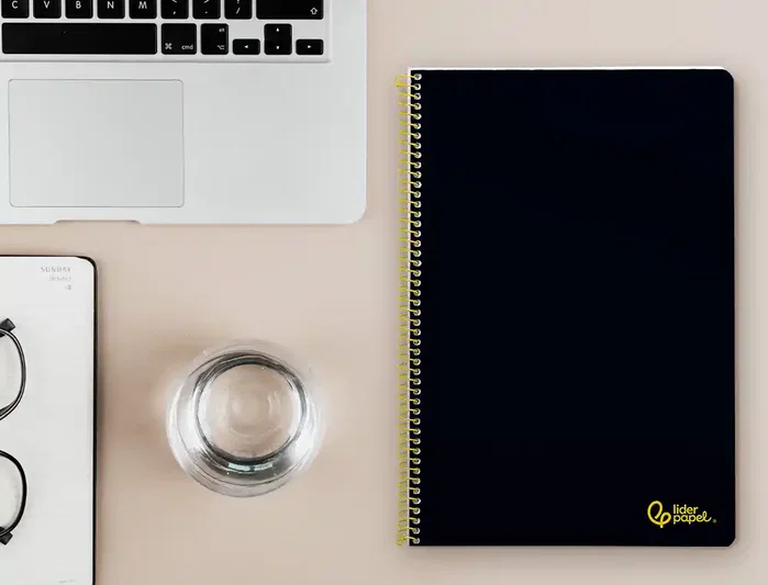 Liderpapel Cuaderno Espiral A4 Smart Tapa Blanda 80 Hojas Negro