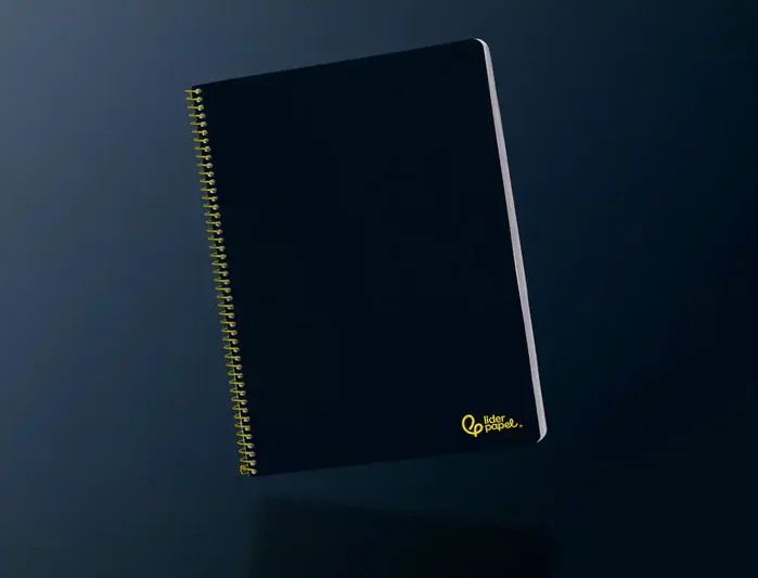 Liderpapel Cuaderno Espiral A4 Smart Tapa Blanda 80 Hojas Negro