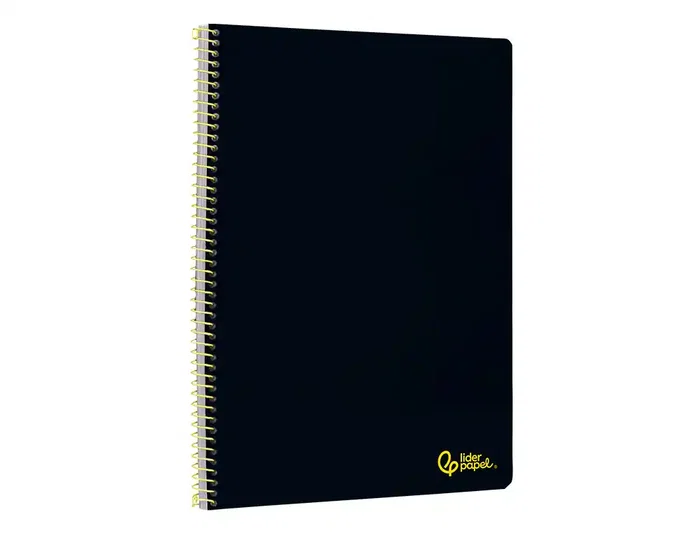 Liderpapel Cuaderno Espiral A4 Smart Tapa Blanda 80 Hojas Negro
