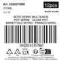 Inde Bote de Vidrio con Tapa 370 ml - 7.3 x 12 cm (12 Unidades)