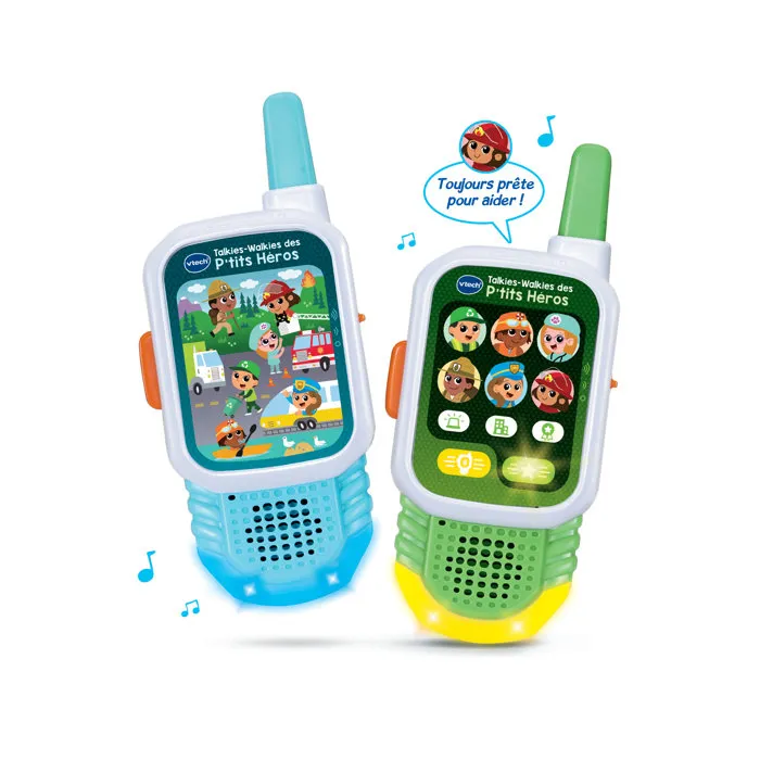 VTech Pequeños Héroes Talkies-Walkies, Multicolor, Idioma Francés, VT3417766217059 VTech Pequeños Héroes Talkies-Walkies, Multicolor, Idioma Francés, VT3417766217059